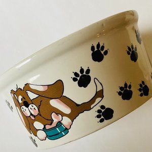 VINTAGE Dog Bowl EUC